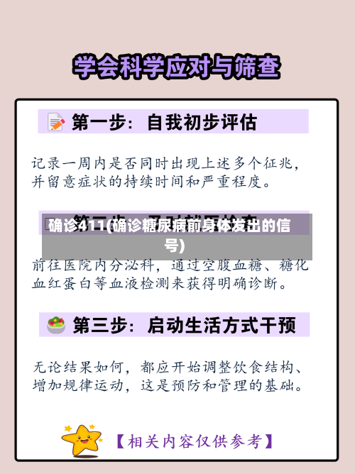 确诊411(确诊糖尿病前身体发出的信号)
