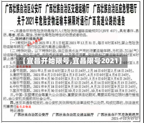 【宜昌开始限号,宜昌限号2021】