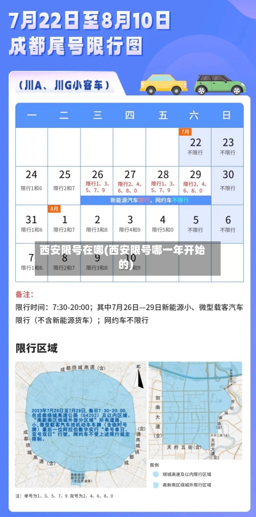 西安限号在哪(西安限号哪一年开始的)