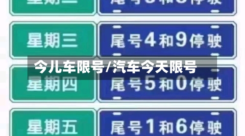 今儿车限号/汽车今天限号