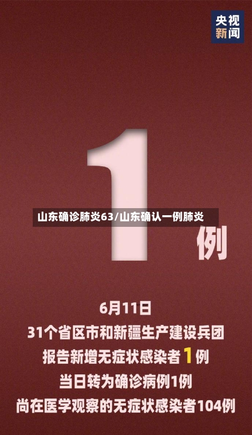 山东确诊肺炎63/山东确认一例肺炎-第2张图片