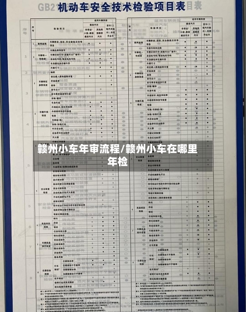 赣州小车年审流程/赣州小车在哪里年检