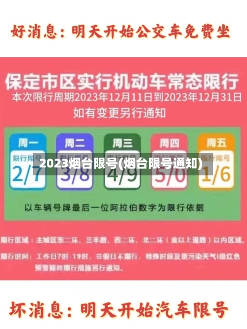 2023烟台限号(烟台限号通知)-第2张图片