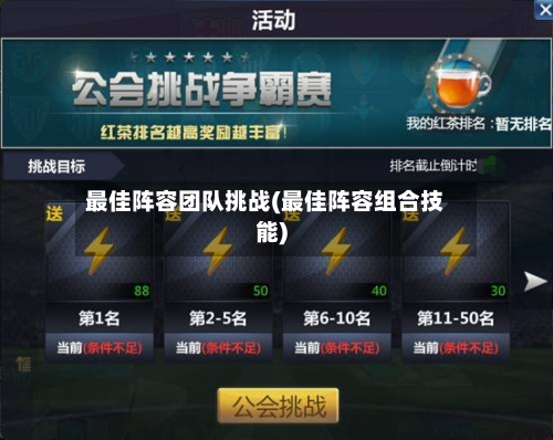 最佳阵容团队挑战(最佳阵容组合技能)-第3张图片