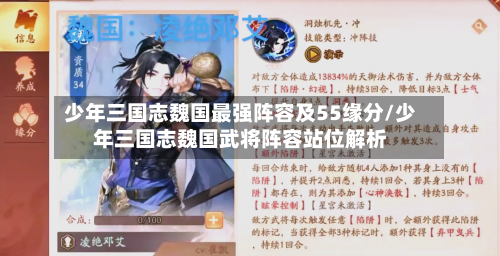 少年三国志魏国最强阵容及55缘分/少年三国志魏国武将阵容站位解析