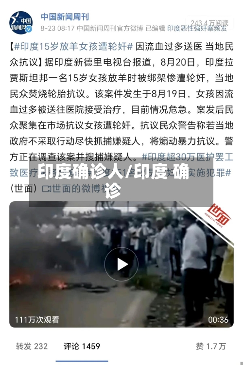 印度确诊人/印度 确诊