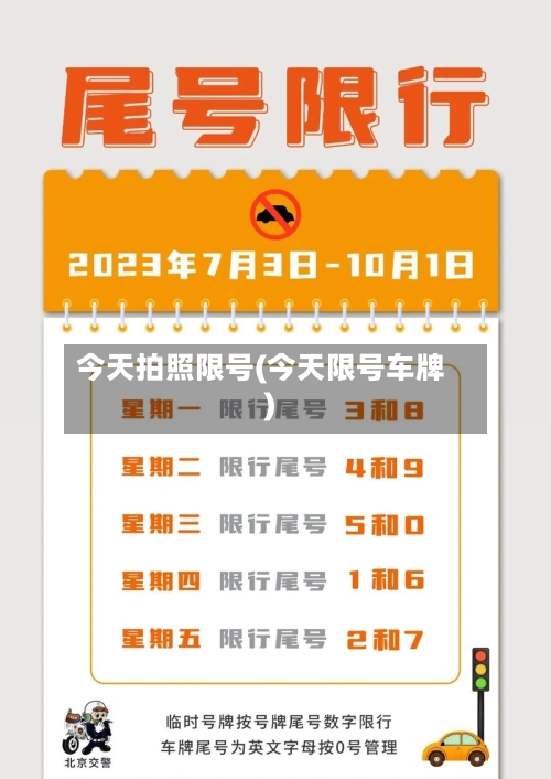 今天拍照限号(今天限号车牌)-第2张图片
