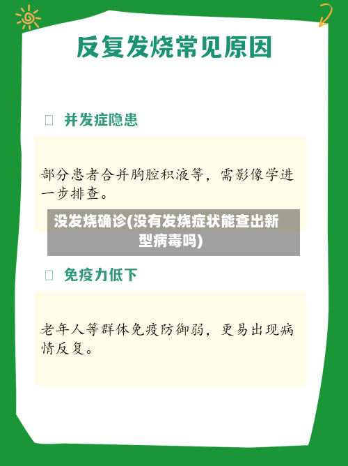 没发烧确诊(没有发烧症状能查出新型病毒吗)-第2张图片