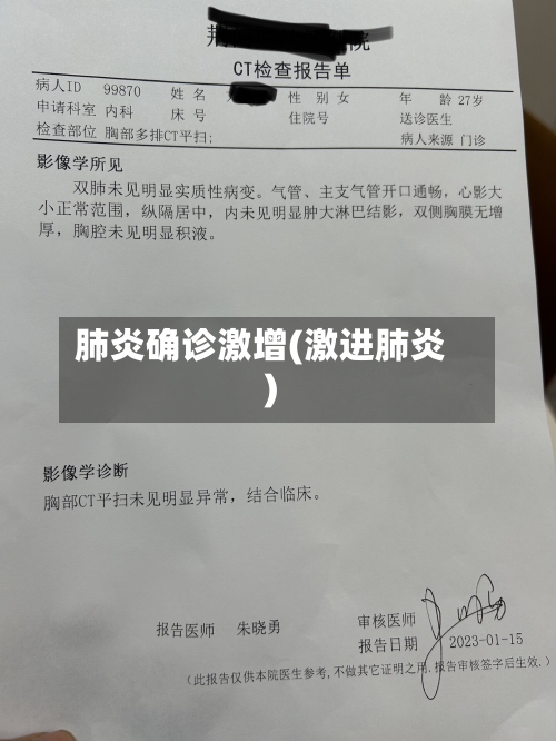 肺炎确诊激增(激进肺炎)-第2张图片