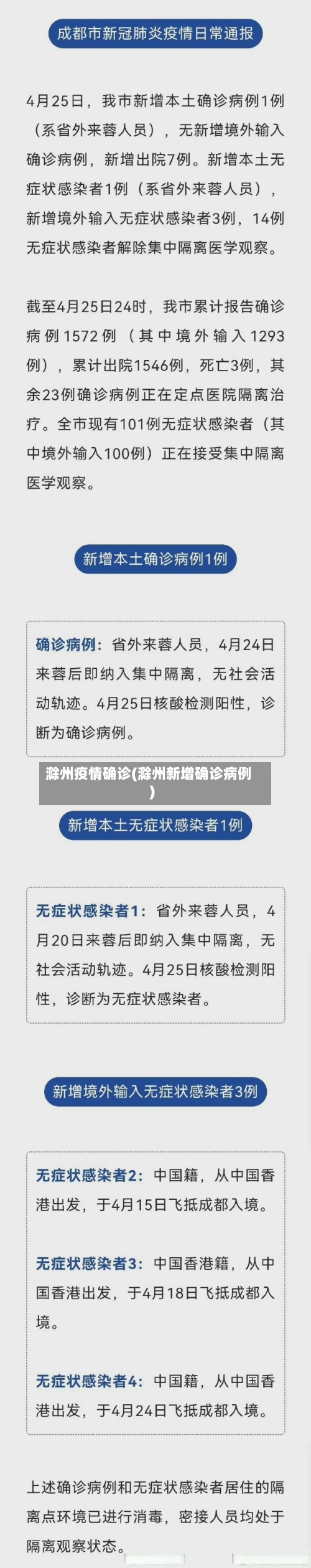 滁州疫情确诊(滁州新增确诊病例)