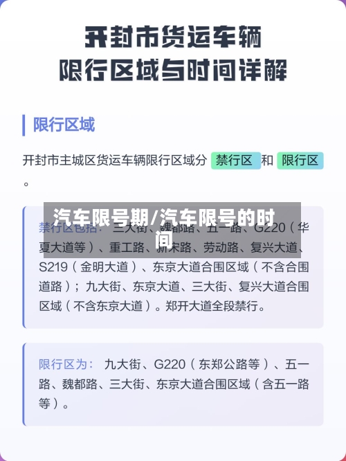 汽车限号期/汽车限号的时间-第3张图片