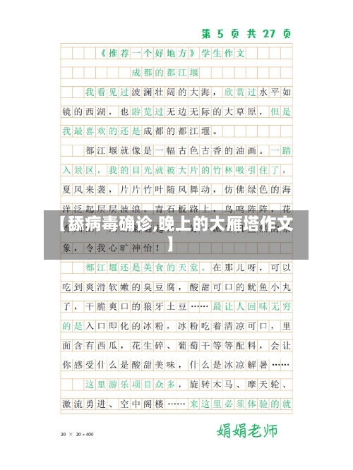 【舔病毒确诊,晚上的大雁塔作文】-第2张图片