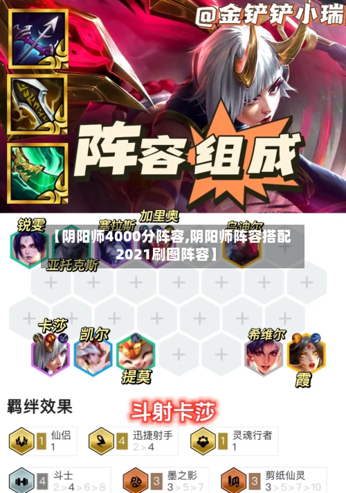 【阴阳师4000分阵容,阴阳师阵容搭配2021刷图阵容】-第3张图片