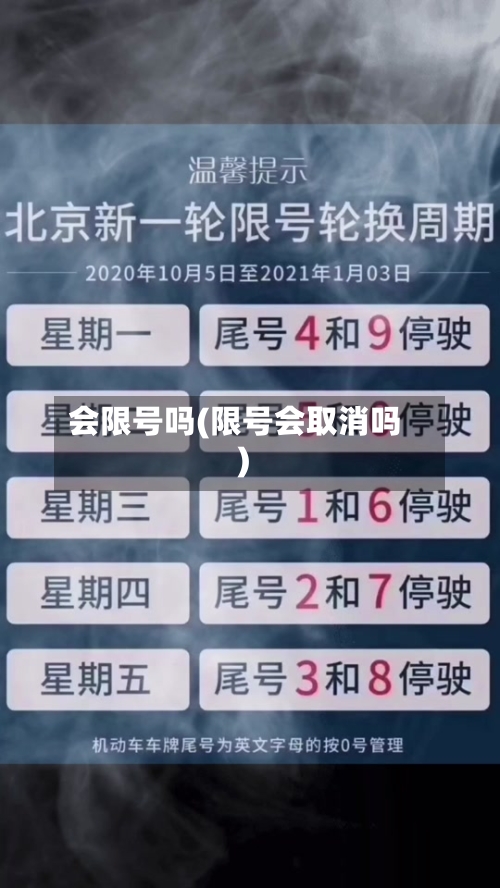 会限号吗(限号会取消吗)-第2张图片