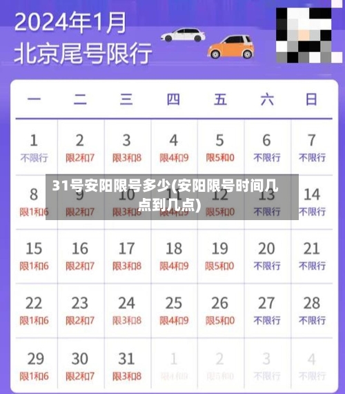 31号安阳限号多少(安阳限号时间几点到几点)