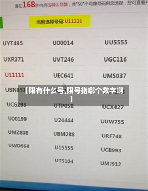 【限有什么号,限号指哪个数字啊】-第3张图片