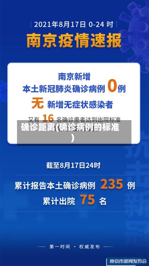 确诊距离(确诊病例的标准)