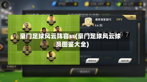 豪门足球风云阵容ss(豪门足球风云球员图鉴大全)-第2张图片