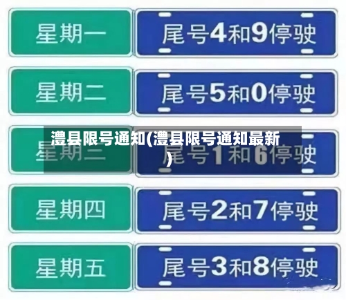 澧县限号通知(澧县限号通知最新)