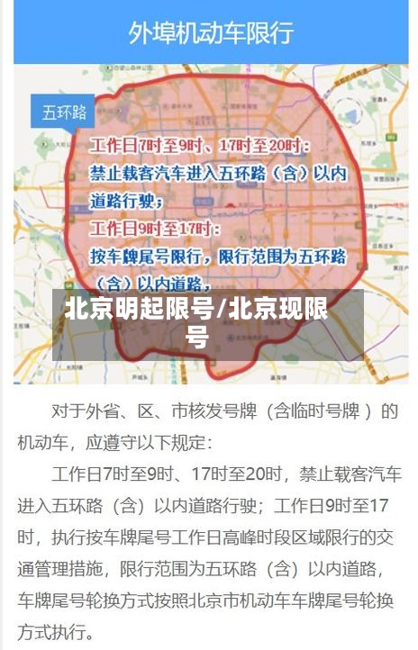 北京明起限号/北京现限号