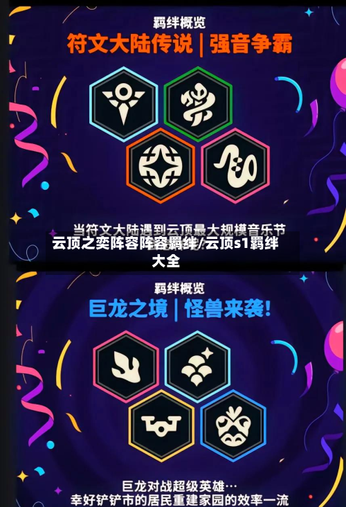 云顶之奕阵容阵容羁绊/云顶s1羁绊大全-第2张图片