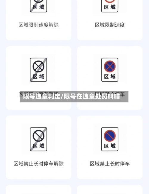 限号违章判定/限号在违章处罚叫啥