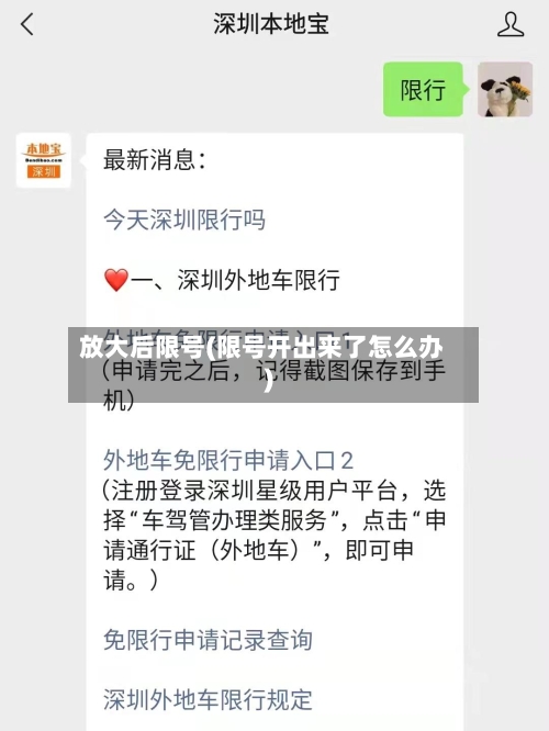 放大后限号(限号开出来了怎么办)