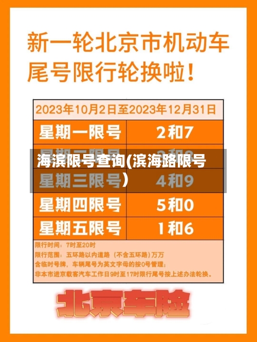 海滨限号查询(滨海路限号)-第3张图片