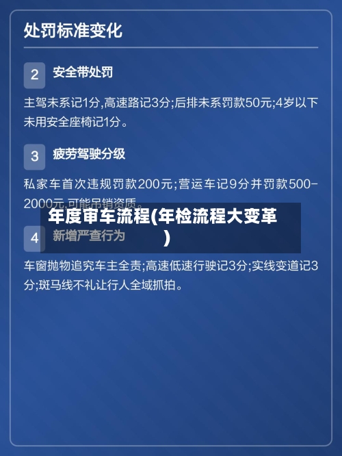 年度审车流程(年检流程大变革)