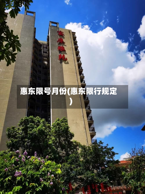 惠东限号月份(惠东限行规定)-第3张图片