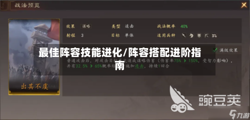 最佳阵容技能进化/阵容搭配进阶指南-第2张图片