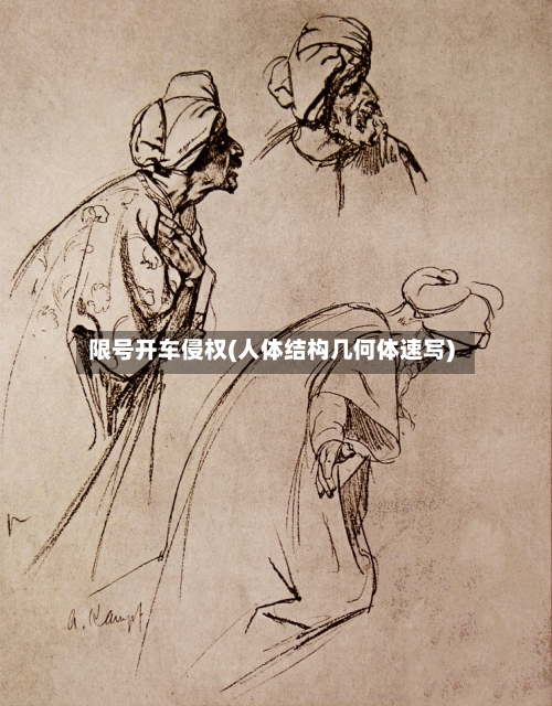 限号开车侵权(人体结构几何体速写)-第3张图片
