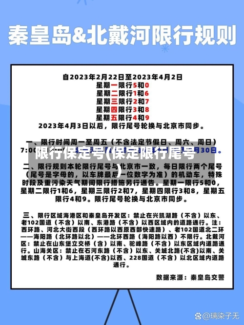 限行保定号(保定限行尾号)-第2张图片