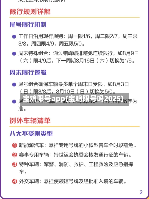 宝鸡限号app(宝鸡限号吗2025)